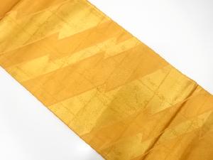 アンティーク　幾何学模様織出し袋帯（着用可）